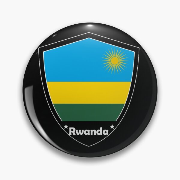 Item preview, Rwanda Flag Badge designed and sold by Gina-Driada.