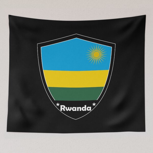 Item preview, Rwanda Flag Badge designed and sold by Gina-Driada.