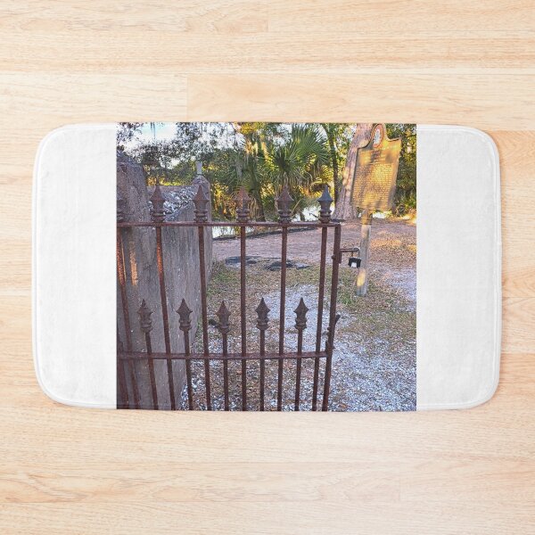Item preview, DuBignon Cemetery Gate And Historical Marker Jekyll Island Georgia  designed and sold by LisaWootenPhoto.