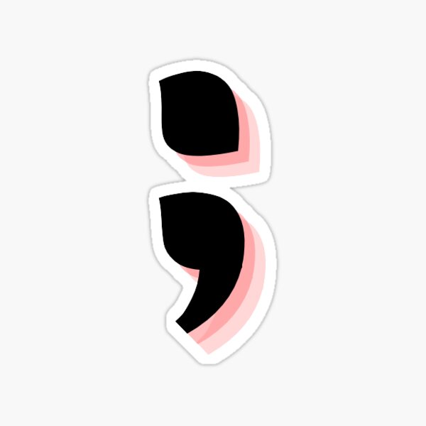 Suicide Awareness Semicolon Sticker