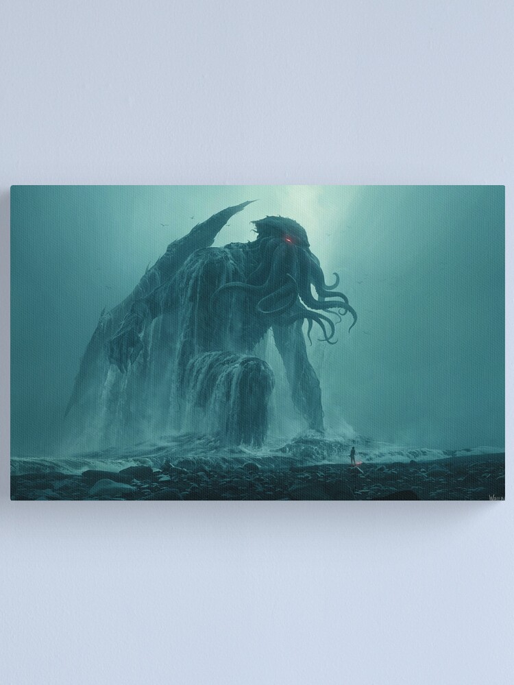 Alternate view of Cthulhu Ascending Canvas Print