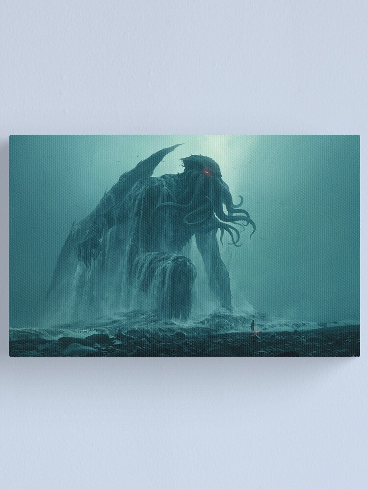 Alternate view of Cthulhu Ascending Canvas Print