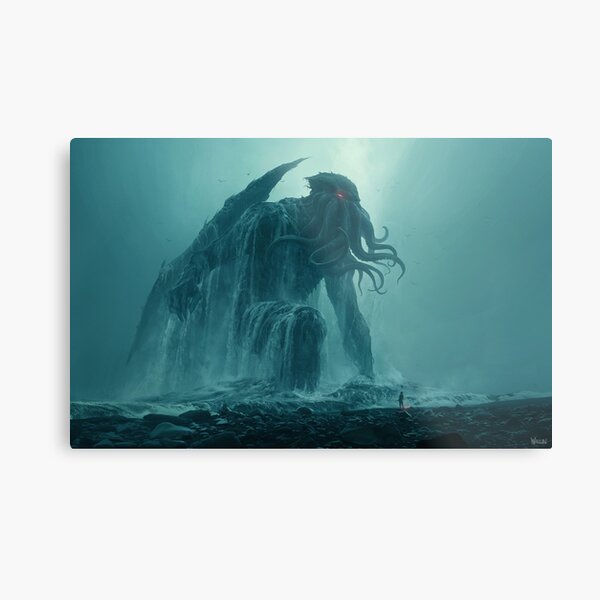 Cthulhu Ascending Metal Print