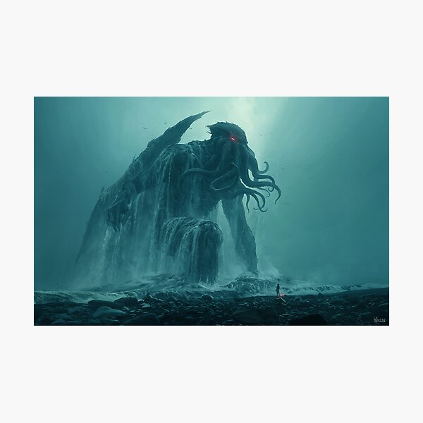 Cthulhu Ascending Photographic Print
