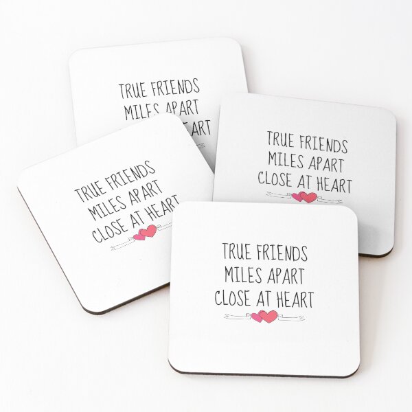 Item preview, TRUE FRIENDS MILES APART CLOSE AT  HEART designed and sold by Shir-designs.