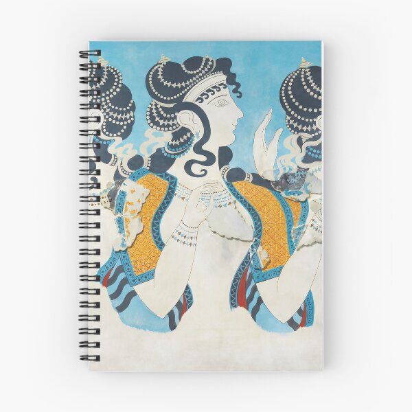 Item preview, Minoan Fresco Ladies in Blue Knossos designed and sold by ClassicalGreece.