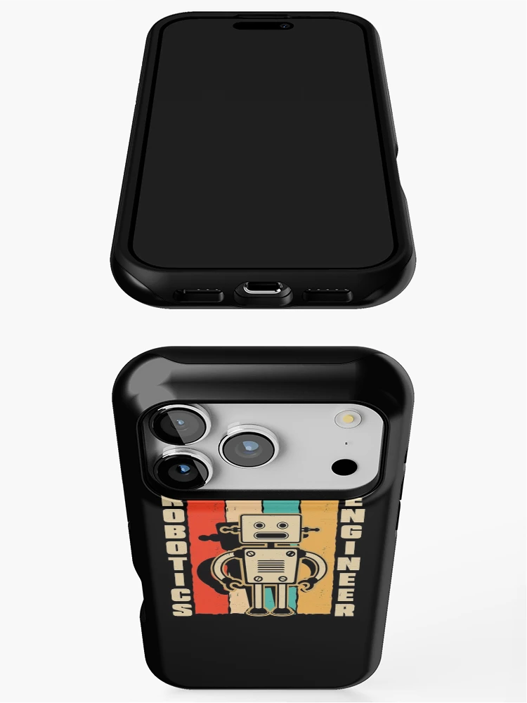Thumbnail 3 of 4, iPhone Case, Robotics Engineering Humanoid Robots Retro Robotics Engineer designed and sold by ShopTheStyle.