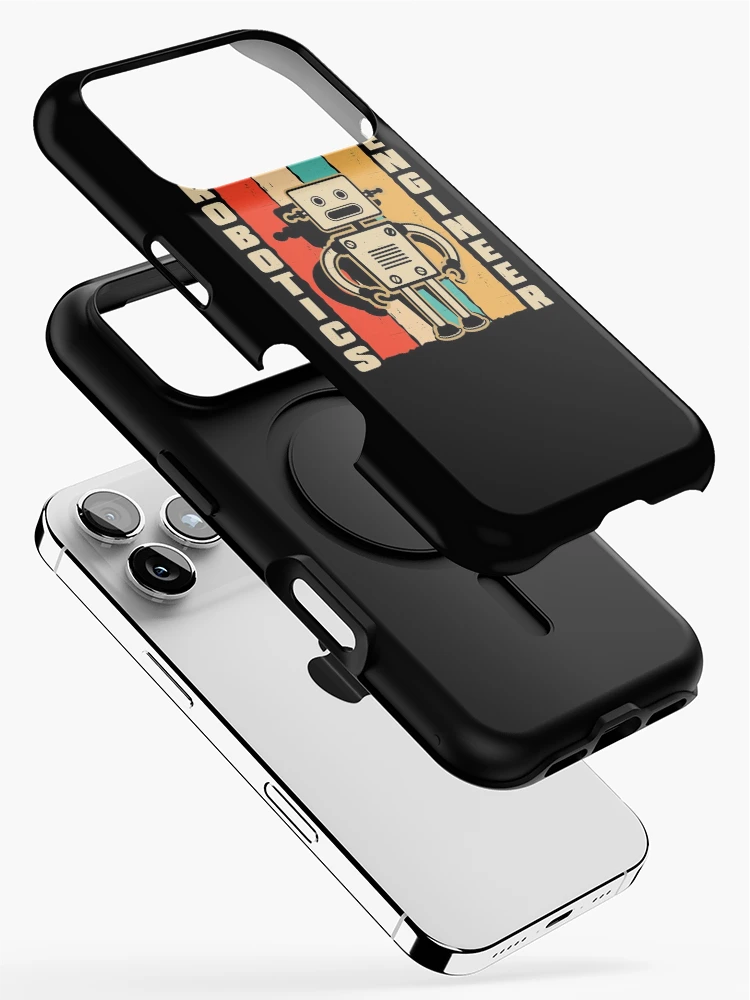 Thumbnail 2 of 4, iPhone Case, Robotics Engineering Humanoid Robots Retro Robotics Engineer designed and sold by ShopTheStyle.