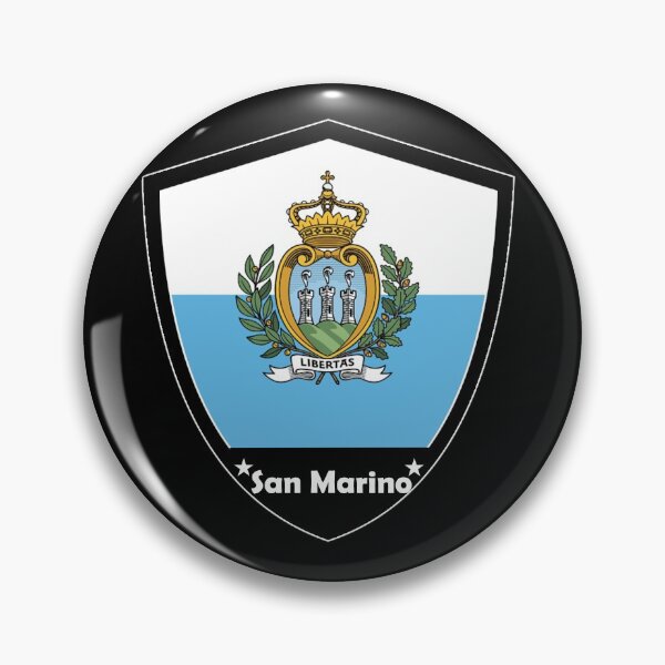 Artikelvorschau, San Marino Flaggenabzeichen entworfen und verkauft von Gina-Driada.
