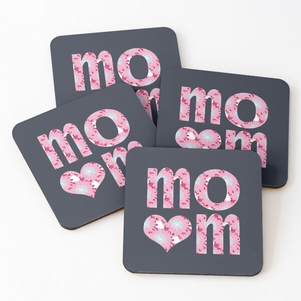 Item preview, Mom Heart Floral Art Typography for Mothers Day designed and sold by ellenhenry.
