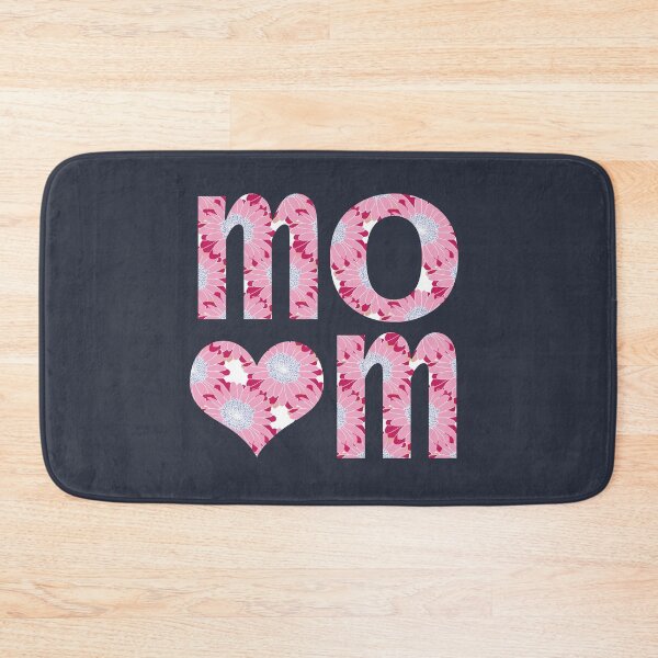 Item preview, Mom Heart Floral Art Typography for Mothers Day designed and sold by ellenhenry.
