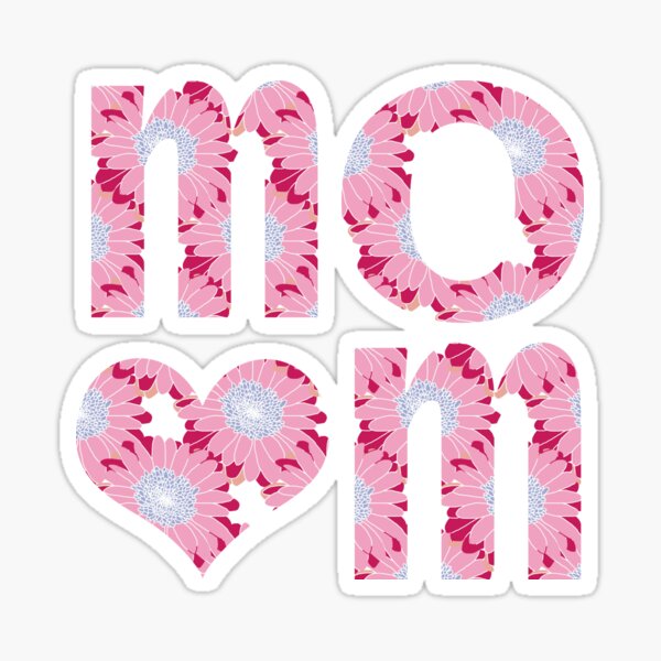 Item preview, Mom Heart Floral Art Typography for Mothers Day designed and sold by ellenhenry.