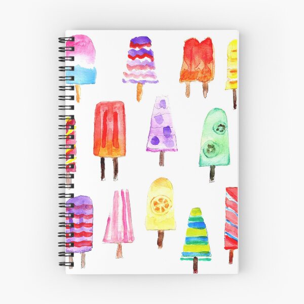 Item preview, Misty Colorful Watercolor Hand Drawn Popsicles designed and sold by MaryKunzGoldman.