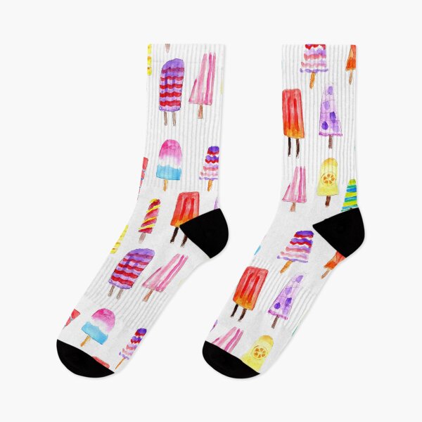 Item preview, Misty Colorful Watercolor Hand Drawn Popsicles designed and sold by MaryKunzGoldman.