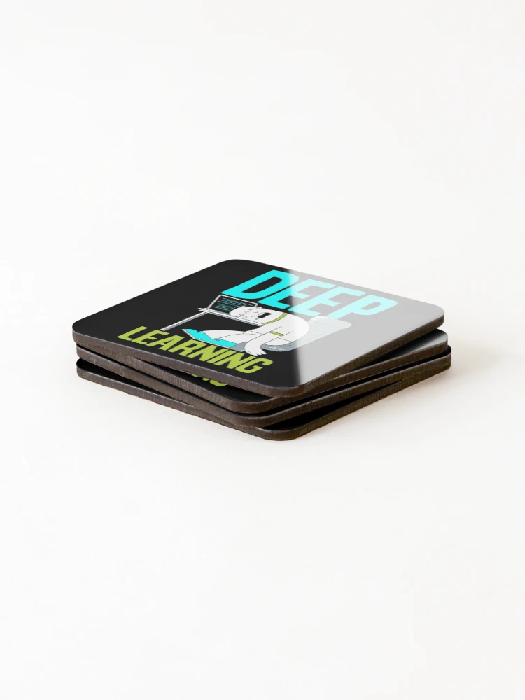 Thumbnail 4 of 5, Coasters (Set of 4), Deep Learning Funny Artificial Intelligence Machine Learning designed and sold by ShopTheStyle.
