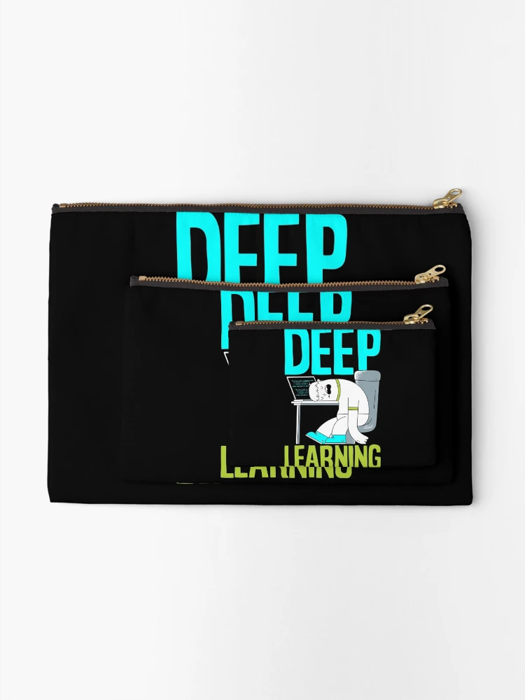 Thumbnail 2 of 4, Zipper Pouch, Deep Learning Funny Artificial Intelligence Machine Learning designed and sold by ShopTheStyle.