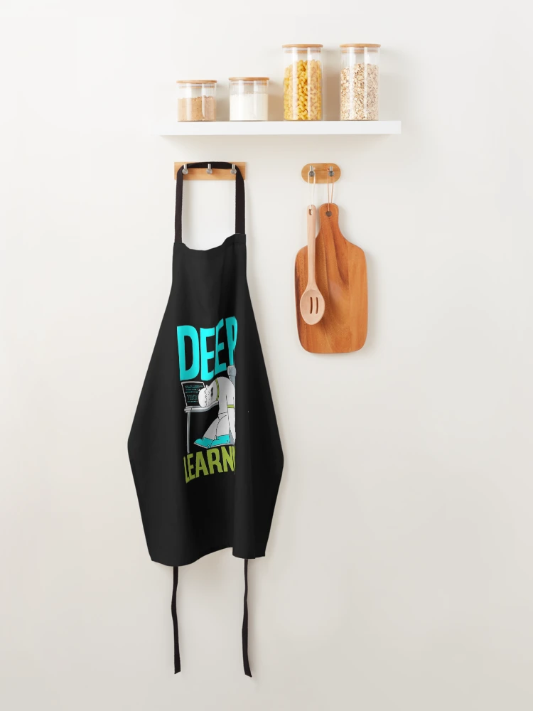 Thumbnail 4 of 6, Apron, Deep Learning Funny Artificial Intelligence Machine Learning designed and sold by ShopTheStyle.