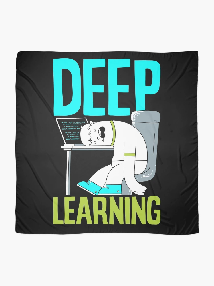 Thumbnail 2 of 3, Scarf, Deep Learning Funny Artificial Intelligence Machine Learning designed and sold by ShopTheStyle.
