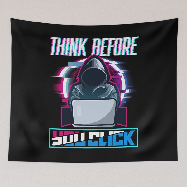 Item preview, Cybersecurity Engineer Think Before You Click Funny Helpdesk designed and sold by ShopTheStyle.