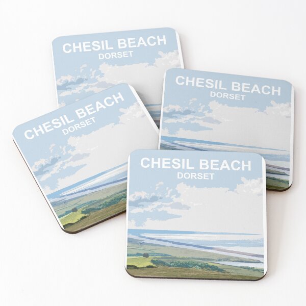 Item preview, Chesil Beach Dorset England. Summer seaside landscape designed and sold by BarbaraGlebska.