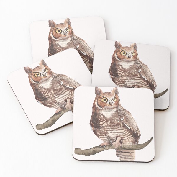 Item preview, Watercolor Owl designed and sold by virillanissa.