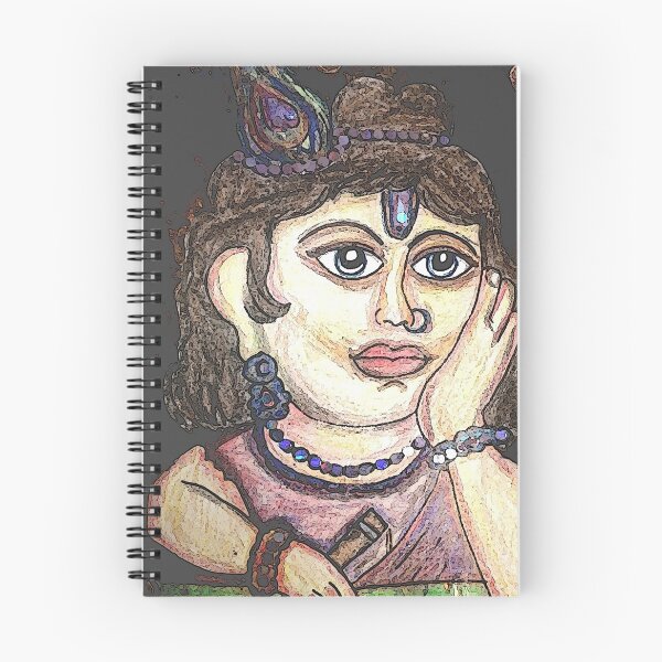 Item preview, Abstract Krishna watercolor caricature designed and sold by chicsignzodiac.