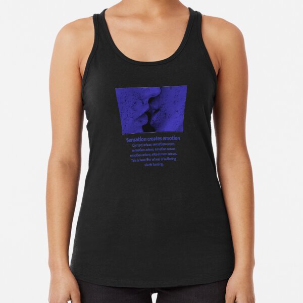 The Wheel (sensation creates emotion) Racerback Tank Top