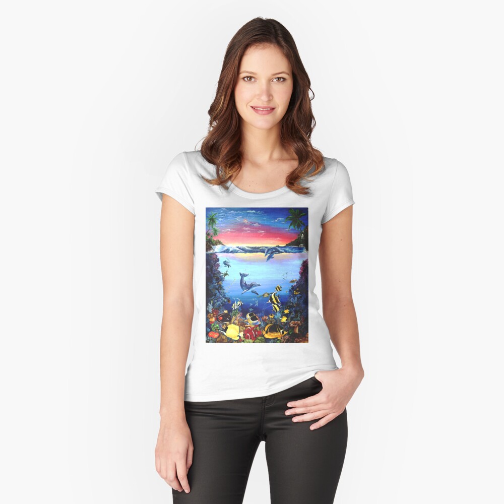 Item preview, Fitted Scoop T-Shirt designed and sold by ArtByWilliamE.