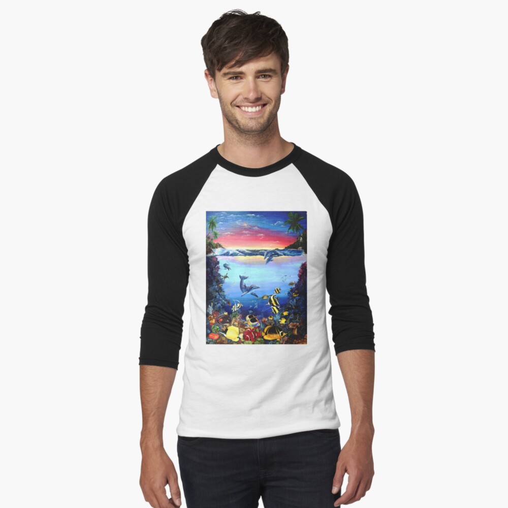 Item preview, Baseball ¾ Sleeve T-Shirt designed and sold by ArtByWilliamE.