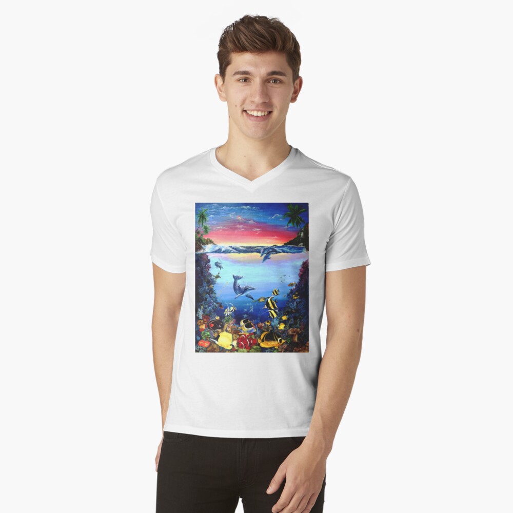 Item preview, V-Neck T-Shirt designed and sold by ArtByWilliamE.