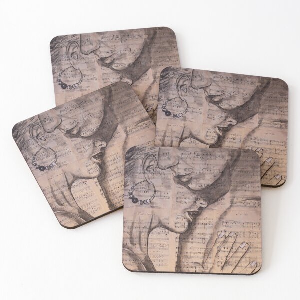 Item preview, Romantic Couples Soulmate Lovers Art on Music designed and sold by jasonsauve.