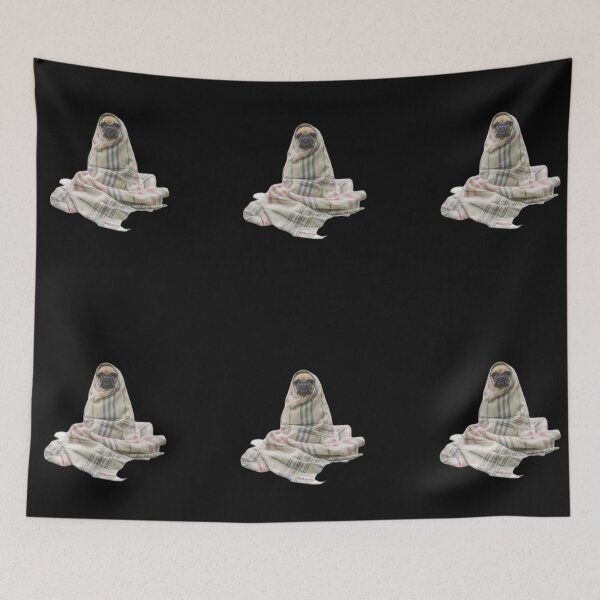 Item preview, Social Distancing Pug designed and sold by luckyturtles.