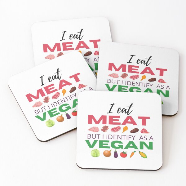 Item preview, I Eat Meat But I Identify As A Vegan designed and sold by Bend-The-Trendd.