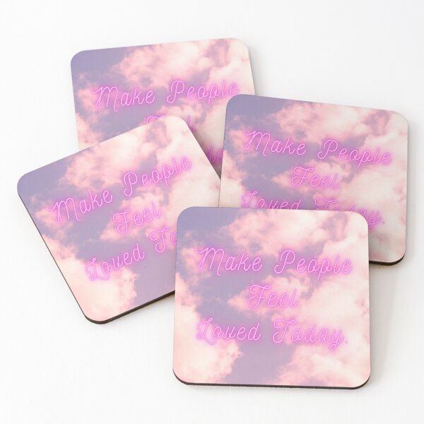 Item preview, Make people feel loved today pastel pink dreamy clouds designed and sold by JLPhotographer.