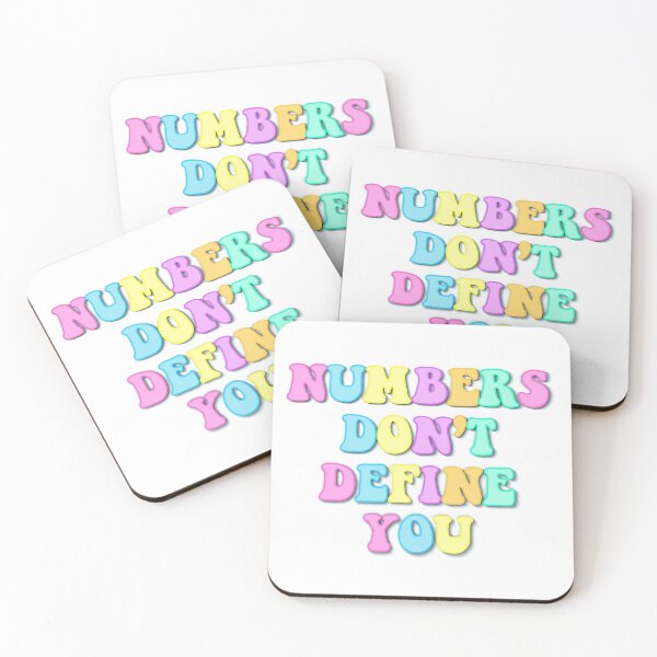 Item preview, Numbers Don't Define You bright rainbow pastels retro designed and sold by emfseal.
