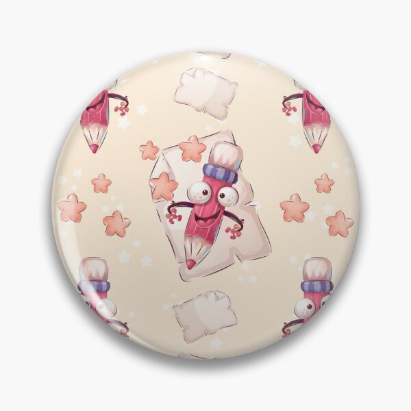 Item preview, Funny cute smiling pencil with stars and papers - Seamless Pattern designed and sold by MagicStrawberry.