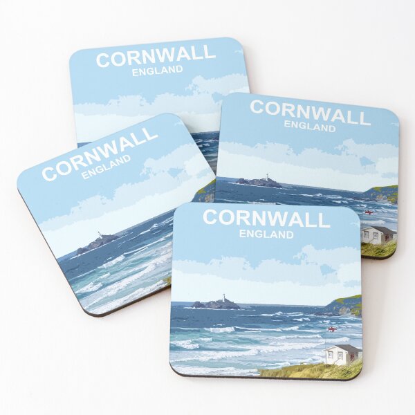 Item preview, Cornwall, England UK. British seaside landscape art designed and sold by BarbaraGlebska.