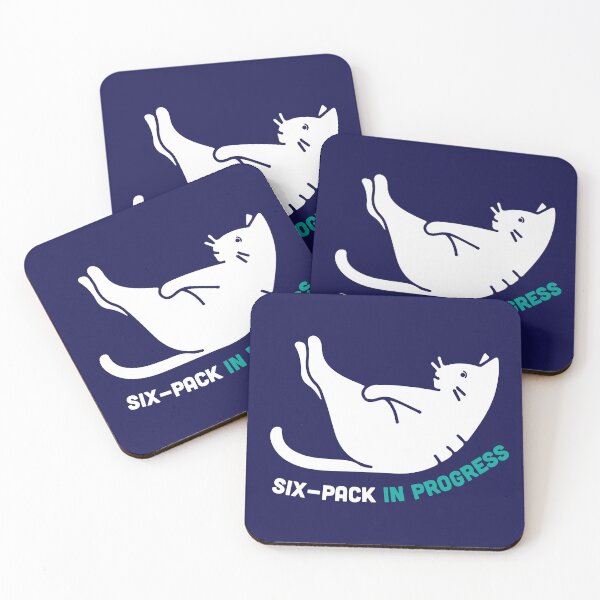 Item preview, "Six-Pack in Progress" Funny Cat Yoga Pose designed and sold by Arko  Ranger.