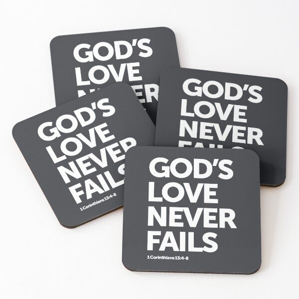 Item preview, God's Love Never Fails | Christian Design designed and sold by cidolopez.