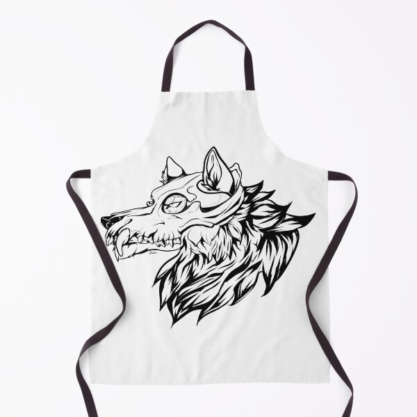 Item preview, Wolf head with skull designed and sold by ZoruCreations.