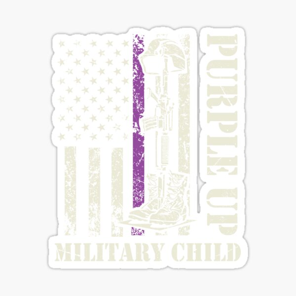 Purple Up For Military Kids - Month Of The Military Child Pin