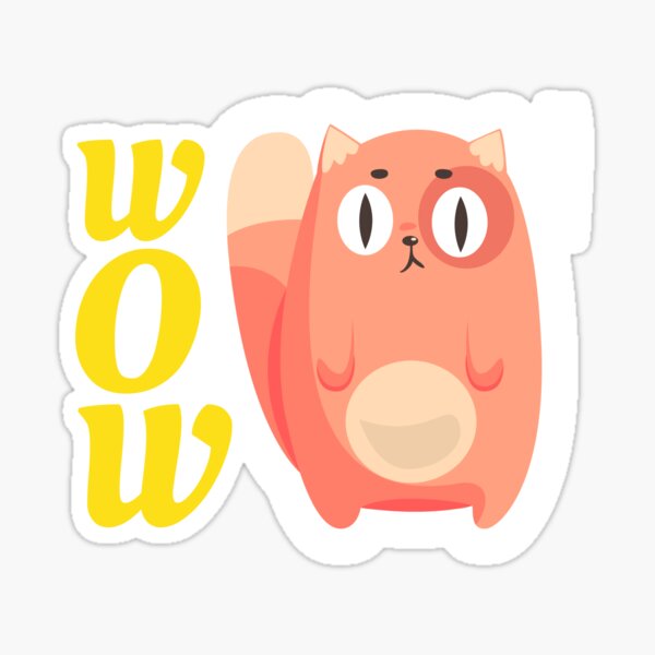 Wow Sticker