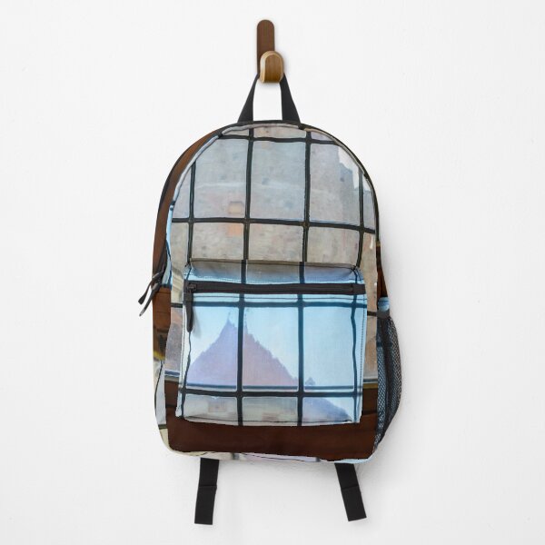Item preview, Ruins and tower of castle through vintage stained-glass window designed and sold by lena-maximova.