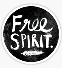 Free Spirit - Black Version Sticker