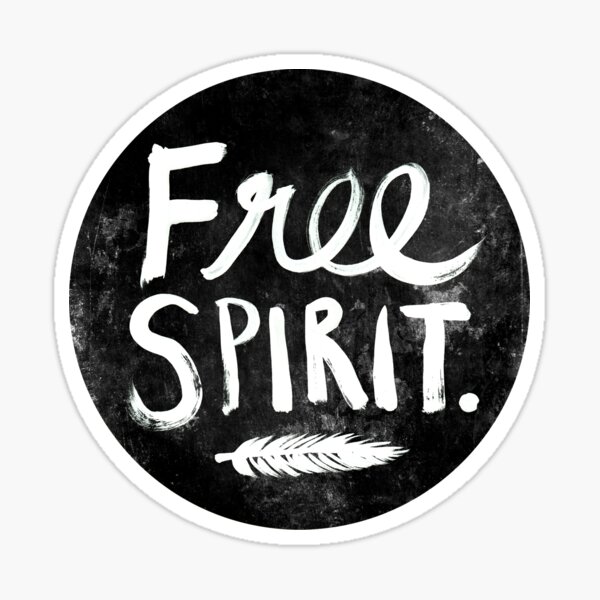 Item preview, Free Spirit - Black Version designed and sold by TheLoveShop.