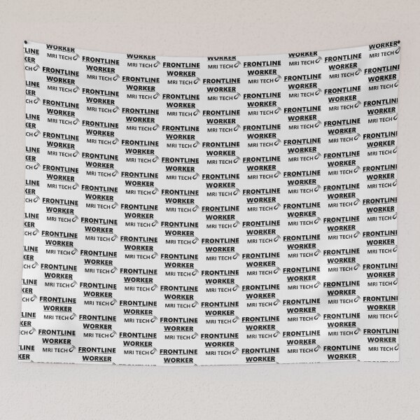 Item preview, FRONTLINE WORKER MRI TECH (black font) designed and sold by HumerusHumor.