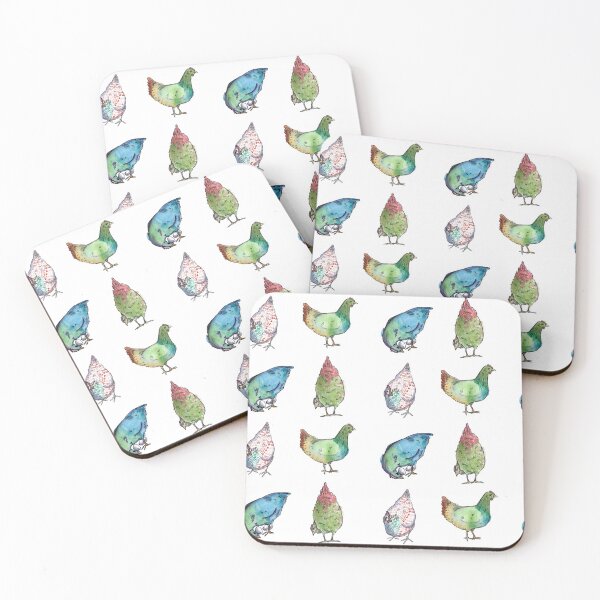 Item preview, Colorful Chickens designed and sold by BHill-Designs.