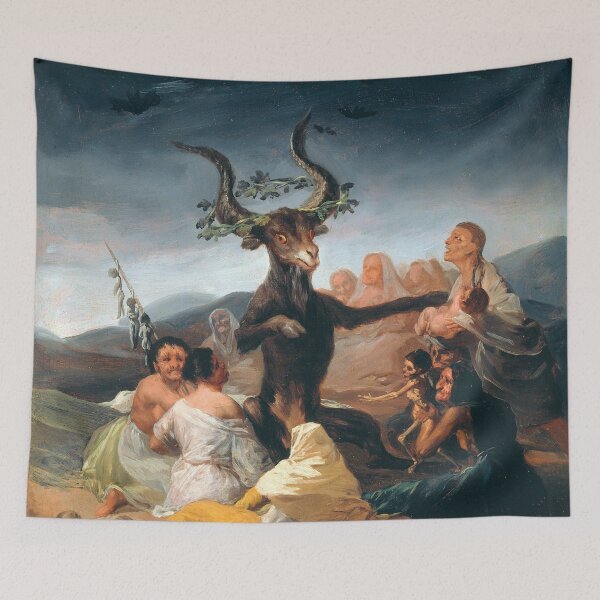 Item preview, Witches Sabbath (El Aquelarre) by Francisco Goya designed and sold by IndieArtDream.