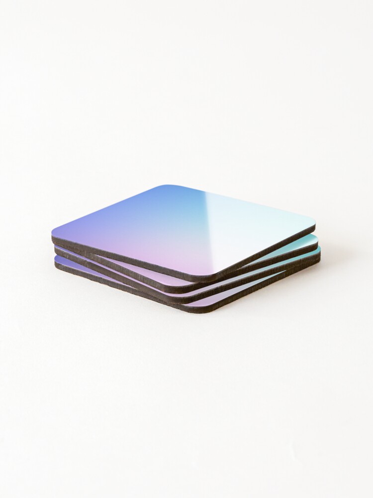 Thumbnail 4 of 5, Coasters (Set of 4), Vivid Abstract Gradient Background designed and sold by Inimma.