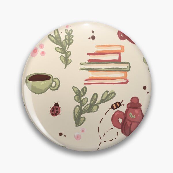Item preview, aesthetic floral teapot pattern  designed and sold by HibiscusHeron.